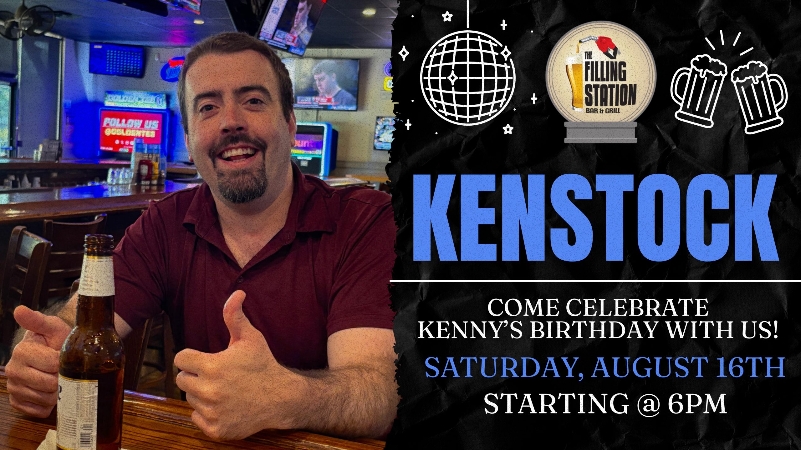 Kenstock | Come celebrate Kenny's birthday with us on Saturday, August 16, 2025 at 6:00 PM